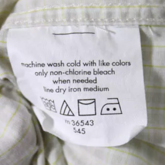 JOHN VARVATOS MENS SLIM FIT DRESS SHIRT SIZE 16 32 - Picture 8 of 8